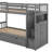 Twin Over Full/Twin Bunk Bed With Shelves And Drawers-364463686