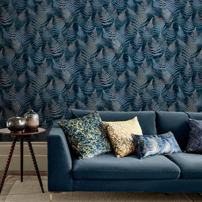 Floral Metallic Wallpaper Roll