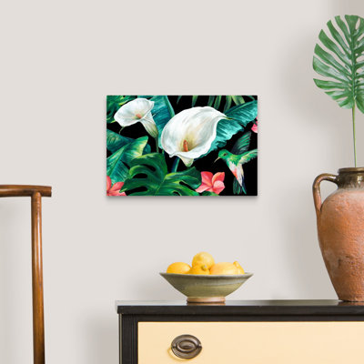 " Hummingbird Paradise " by Eva Watts Painting Print