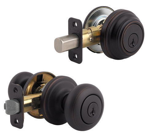 Complete Juno Entry Knob Set with Single Cylinder Deadbolt