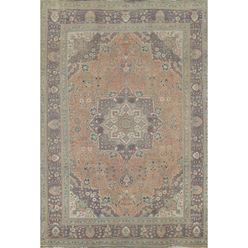 Distressed Wool Traditional Area Rug 8x11