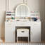 Bureau de meuble-lavabo illuminé en MDF pour chambre à coucher contemporaine