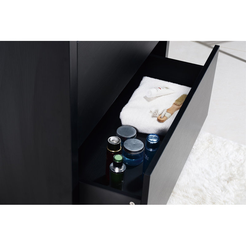 Ensemble de meuble-lavabo simple l 35,5 po Royka, Noir