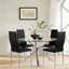 Chaise d'appoint solide avec pieds en acier stables, chaise de salle à manger moderne -857113146