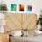 Torrence Wall Mounted Natural Brown Rattan Queen Size Headboard, 35.29" H X 63.52" W X 1.82" D