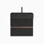 Meuble-lavabo 24 po avec lavabo à surface solide d'ingénierie noir mat et tiroirs noirs doux, meuble-lavabo mural flottant pour salle de bain moderne, sans drain ni robinet, KD-1663268589-1663268591