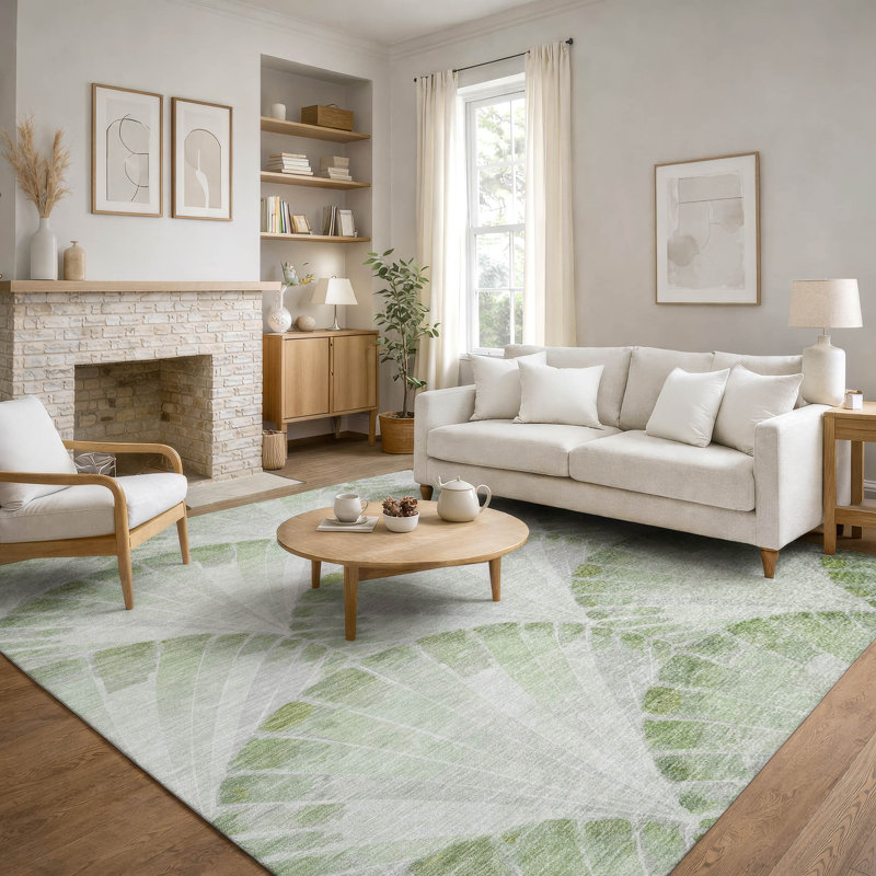Tapis de qualité supérieure lavable à la machine Mayfield AMF2401, Aloès, 10 pi x 14 pi