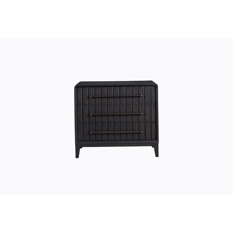 Commode 3 tiroirs Bachelor au fini poivre
