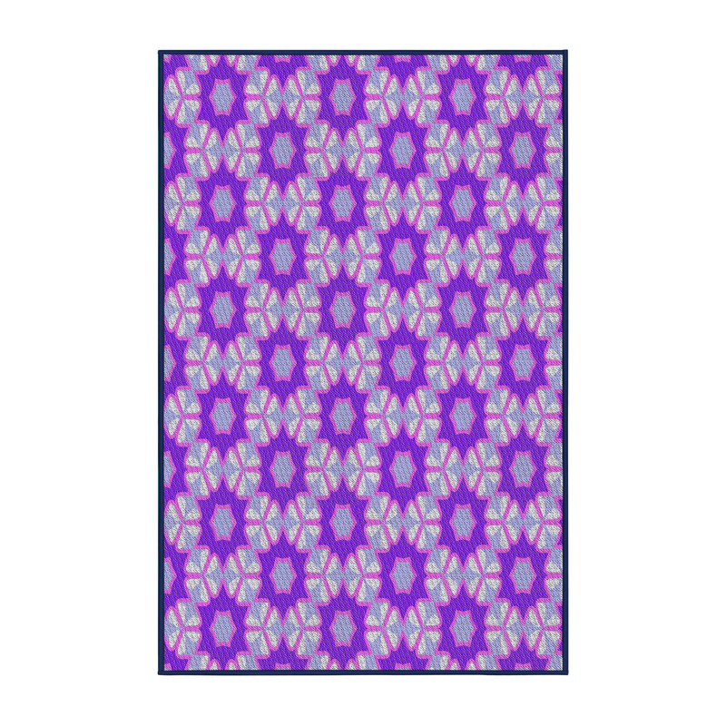 Tapis indigo Power Loom, Rectangle 5 pi x 8 pi