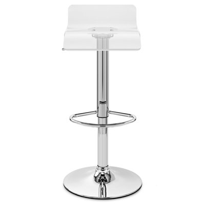 Derenzo Swivel Adjustable Height Counter Stool with Metal Frame