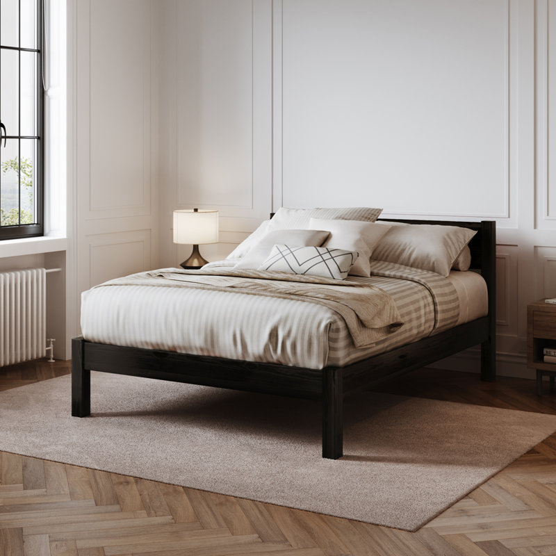 Euan Bed Frame, Twin, Black Wash