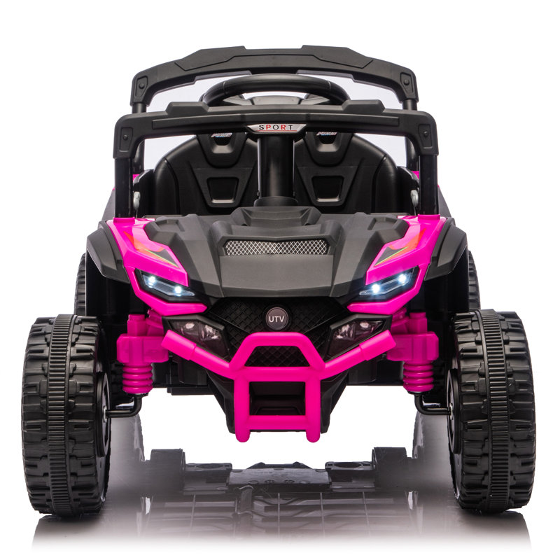 24V Kids Ride On UTV, télécommande 2,4G, Rose