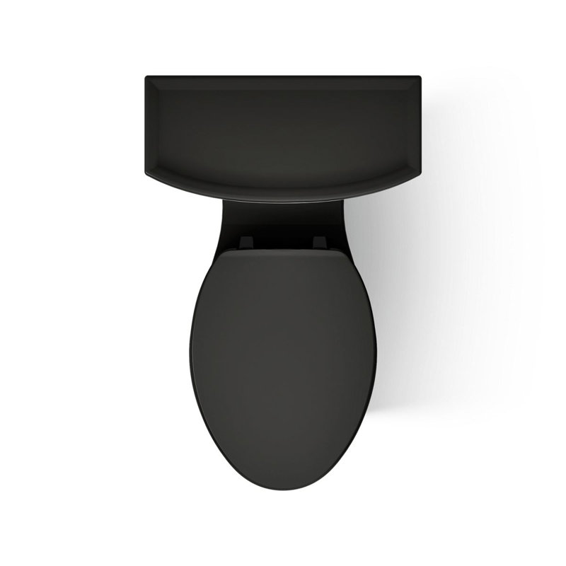Archer® 1.28 GPF Water Efficient Elongated Two-Piece toilet (Seat Not Included), Black 