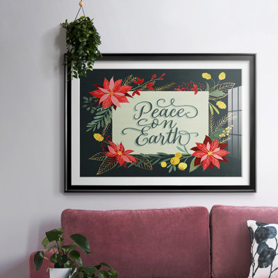 «Bright Christmas Night II», art textuel encadré sur papier