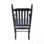Chaise berçante en bois noir sans passe-partout-1739136781