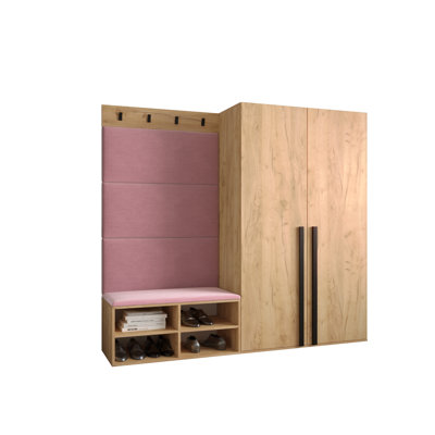 Jangro Hall Tree with Bench and Shoe Storage