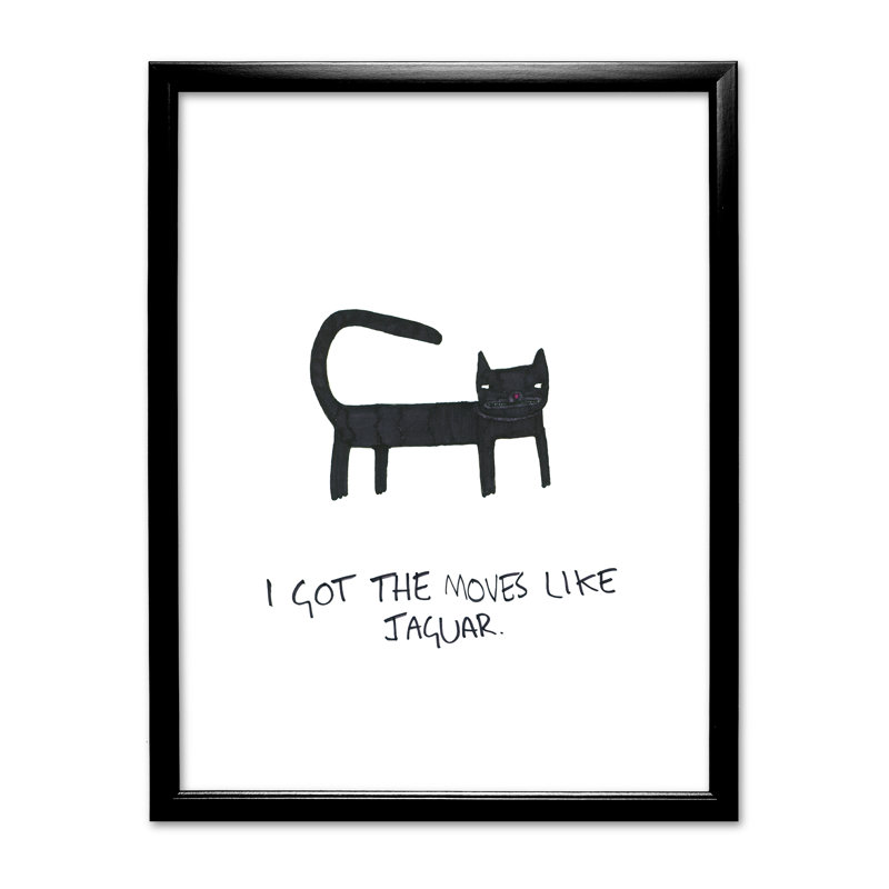 Bonner Single Picture Frame Print, Black