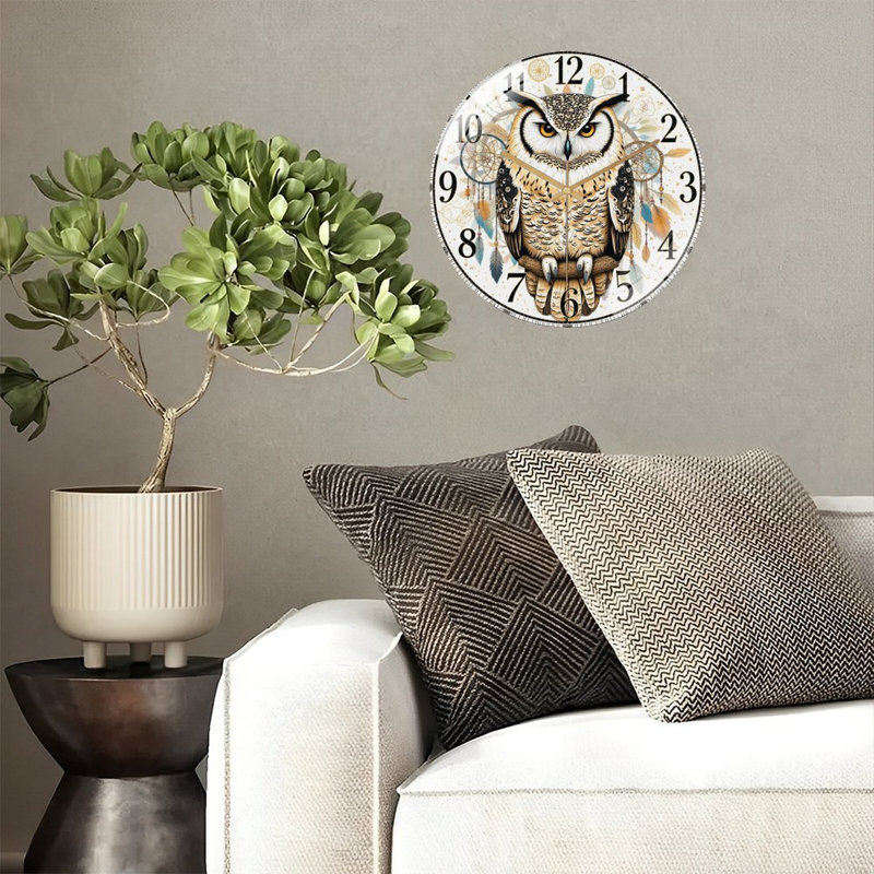 Horloge murale hibou Dreamcatcher