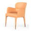 Chaise de salle à manger rembourrée en tissu Peach
