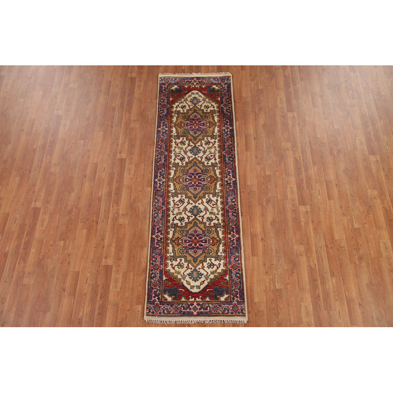 Tapis de couloir oriental ivoire 3x8