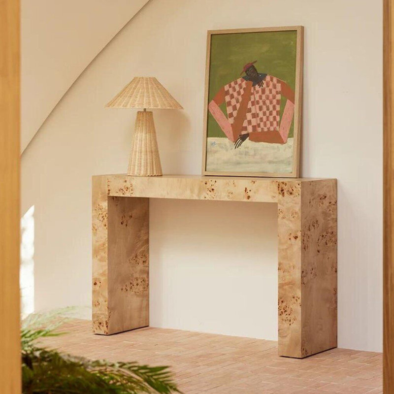 Console en bois massif de style ancien, H 33,4 po x l 62,9 po x P 13,7 po