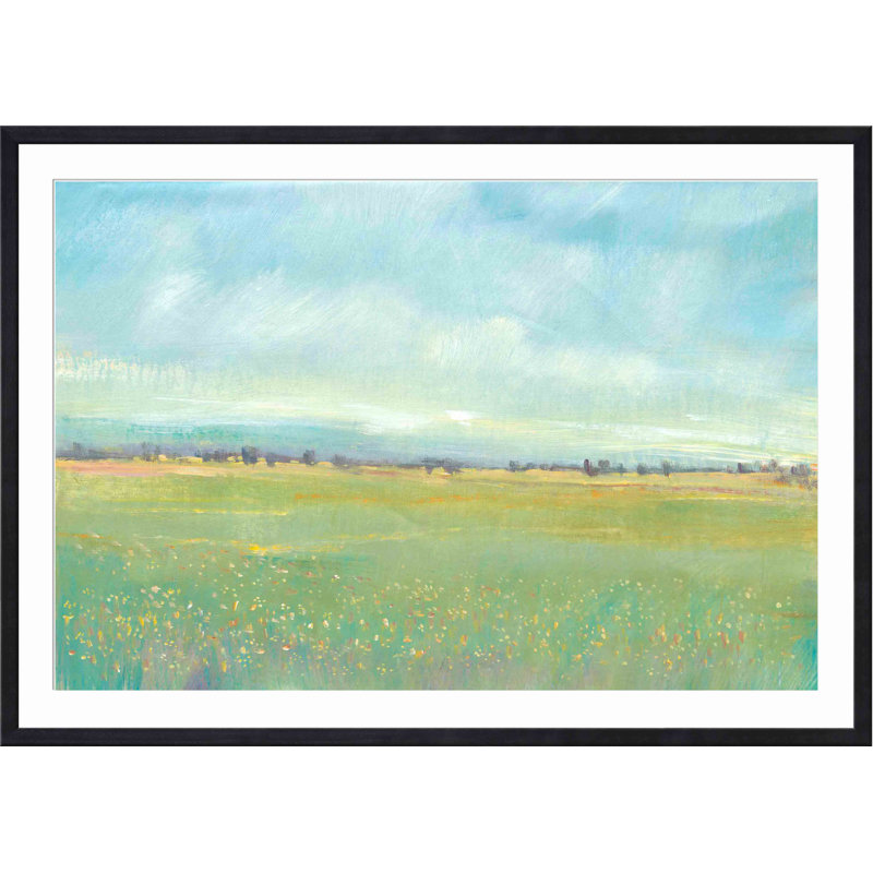 «Soft Meadow Light I» par Timothy O 'Toole - peinture encadrée, H 20 po x l 20 po, Noir