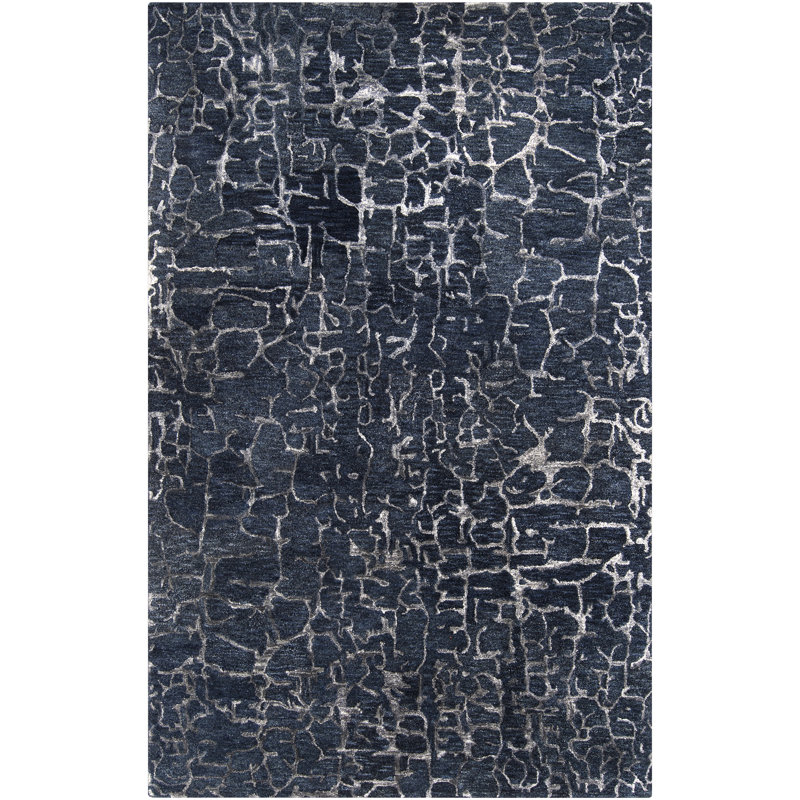 Kymani Hand Tufted Oriental Indoor Rug, Rectangle 5' x 8'