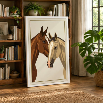 Companions in Profile Realistic - Wrapped Canvas