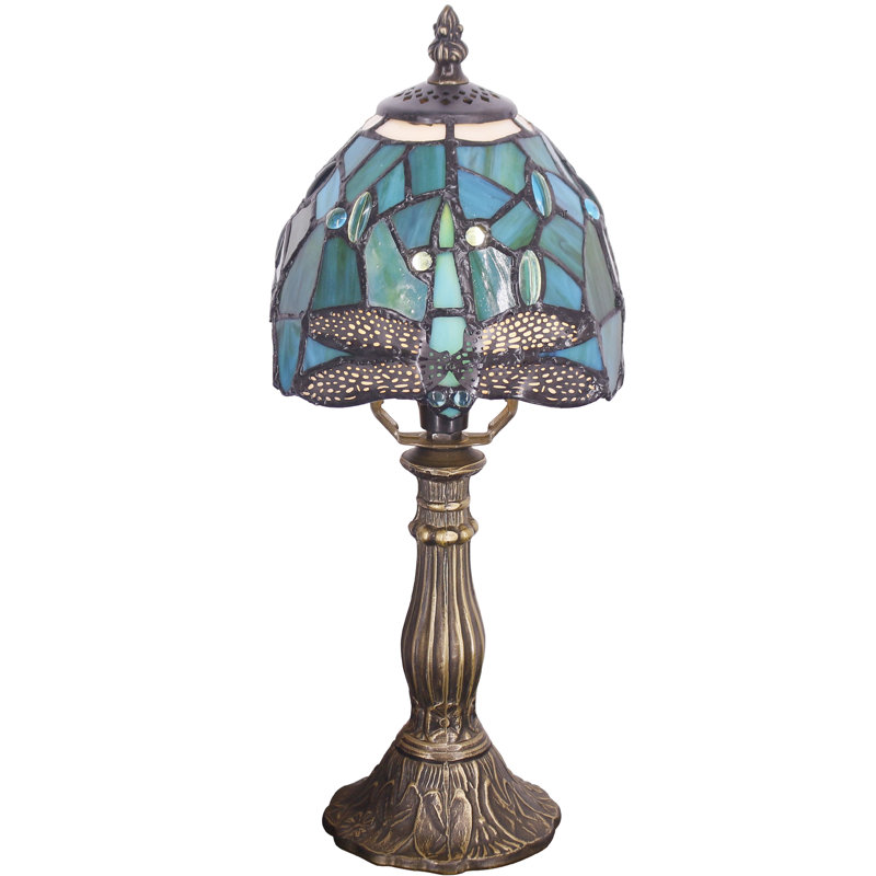 Petite lampe de table Tiffany Mini, Bleu