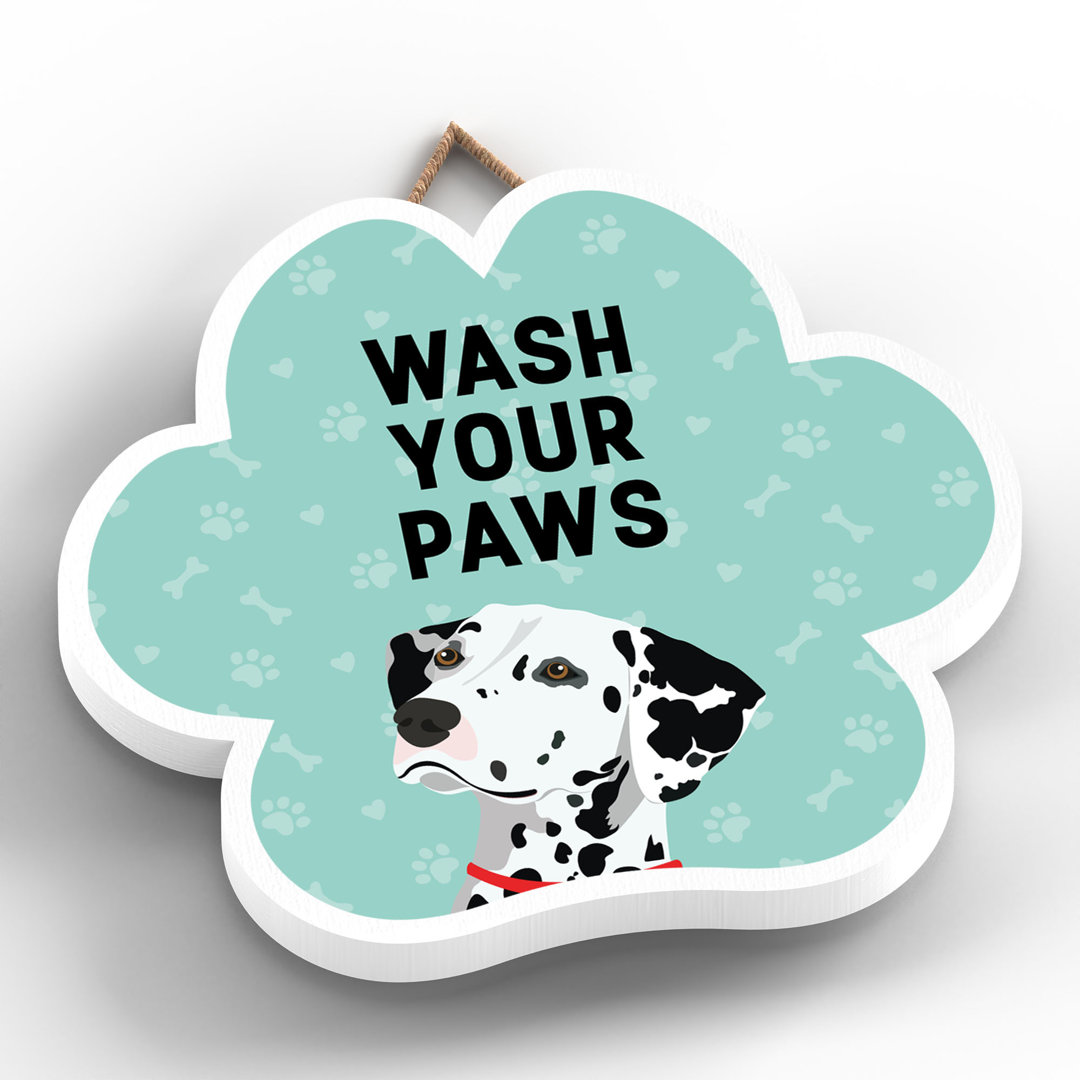 Dalmatian Wash Your Paws Wall Décor