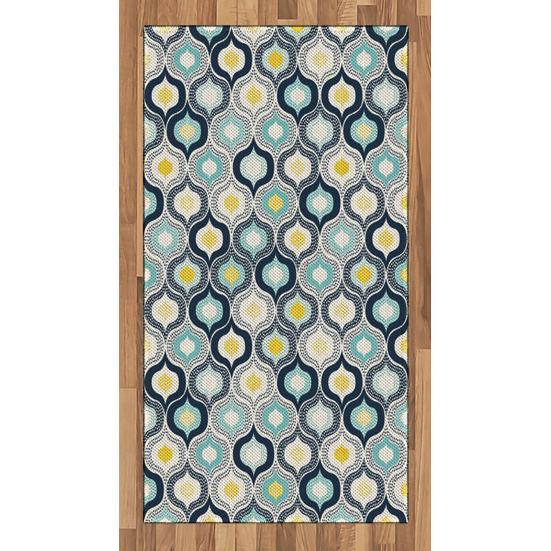 Modern High Density Long Fiber Poly Threads Decorative Area Rug Carpet, Rectangle 2'7" x 5'