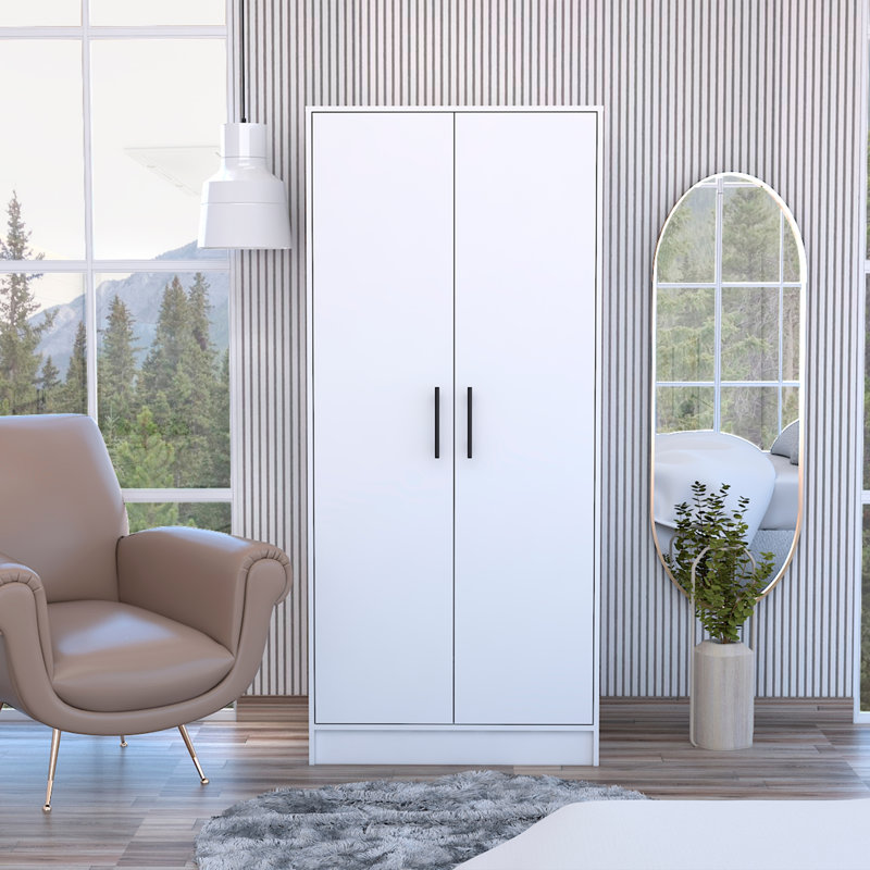 Commode combinée 71 po à deux portes et tiroir simple 71 po, Blanc