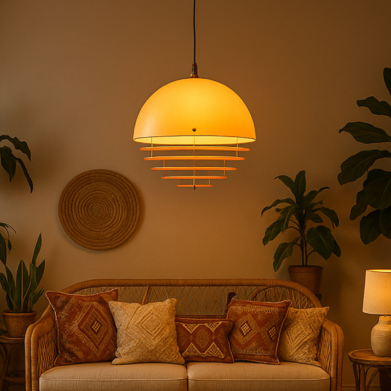Modern Sunset Orb Pendant Light