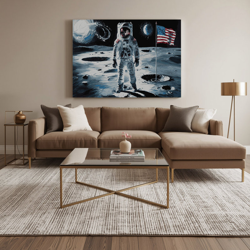 «Space» par Neil Armstrong, H 24 po x l 36 po