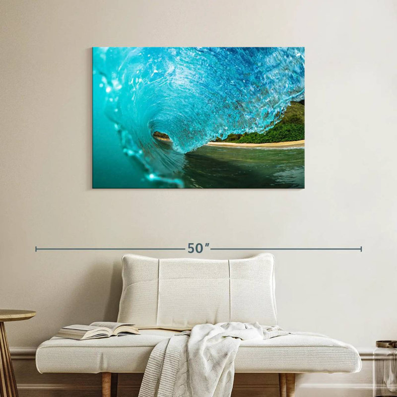 Gillard Cool Blue Wave, H 26 po x l 39 po