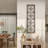 Metal Floral Home Wall Decor with Brown Frame