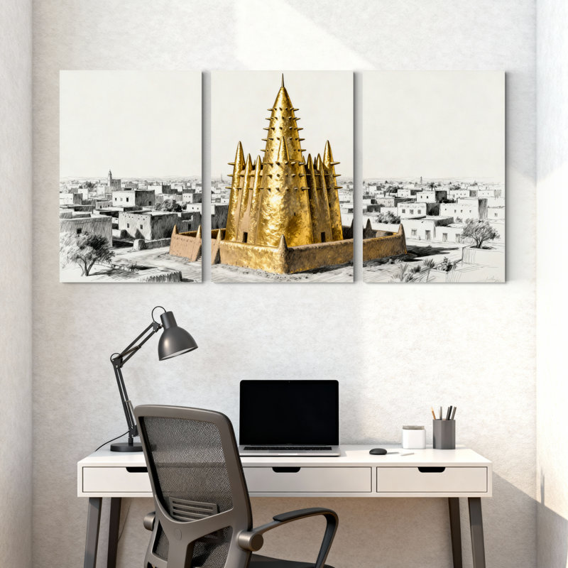 Ensemble de 3 impressions sur toile,, H 24 po x l 48 po