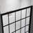 Cyrus 60"W x 72"H Single Sliding Aluminum Framed Shower Door with Black-Grid Tempered Glass and Protective Treatment-1686996519