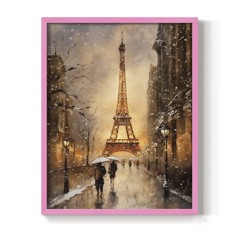 Christmas Holiday Art DLVI Framed Print - Solid Wood, H 21 po x l 17 po, Rose