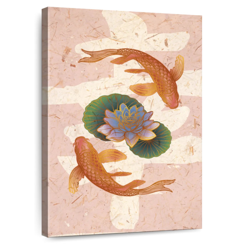 Brampt Lotus Koi Fish, 24" H x 16" W
