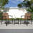Modern Outdoor Chat Set: 2 PE Rattan Chairs + Black Steel & Tempered Glass Side Table – Durable & Stylish
