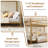 Twin Over Twin Metal Bunk Bed with Ladder & Full Guardrail, Heavy-Duty Frame 400 lbs Capacity, Space-Saving Design-99268603