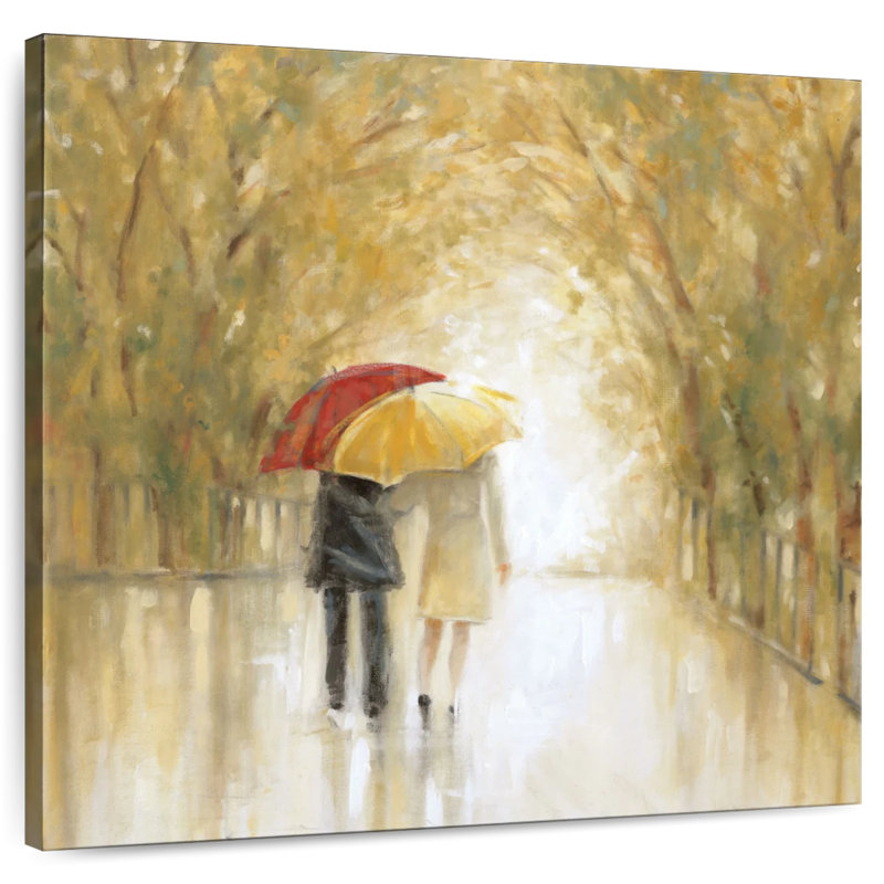 Hardie marchant sous la pluie, H 24 po x l 24 po