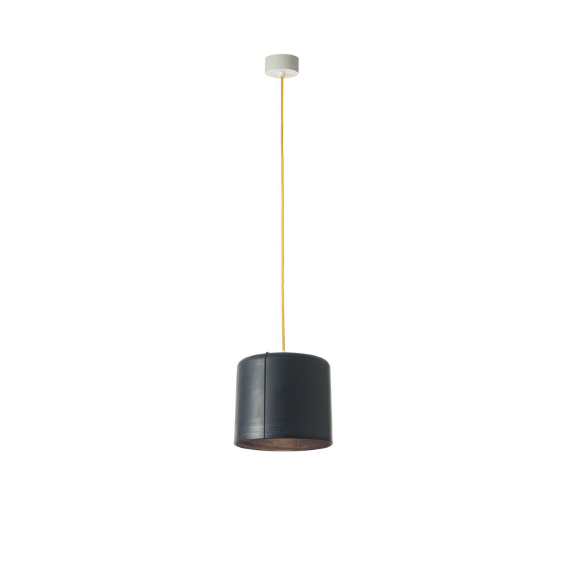 Be.pop 1 - Light Cylinder Pendant, Yellow, Black
