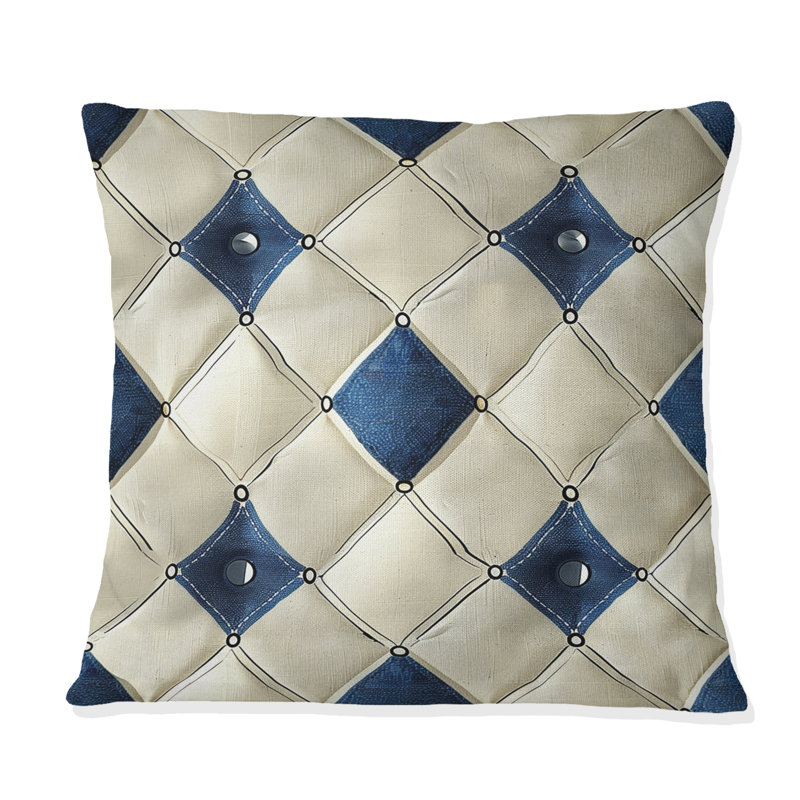 Coussin Argyle Glam - Glam, 18"H x18"H