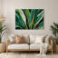 «Hawaiian Taro Leaves», art mural en métal vert-1928234260