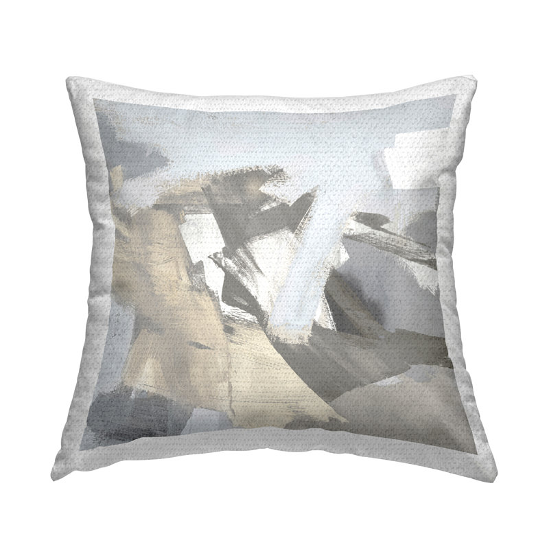 Abstract Indoor/Outdoor Throw Pillow