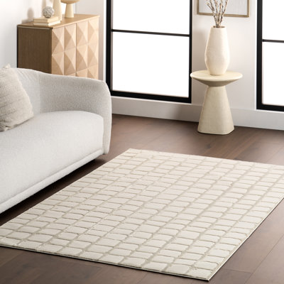 Tapis moderne lavable à la machine Eunice