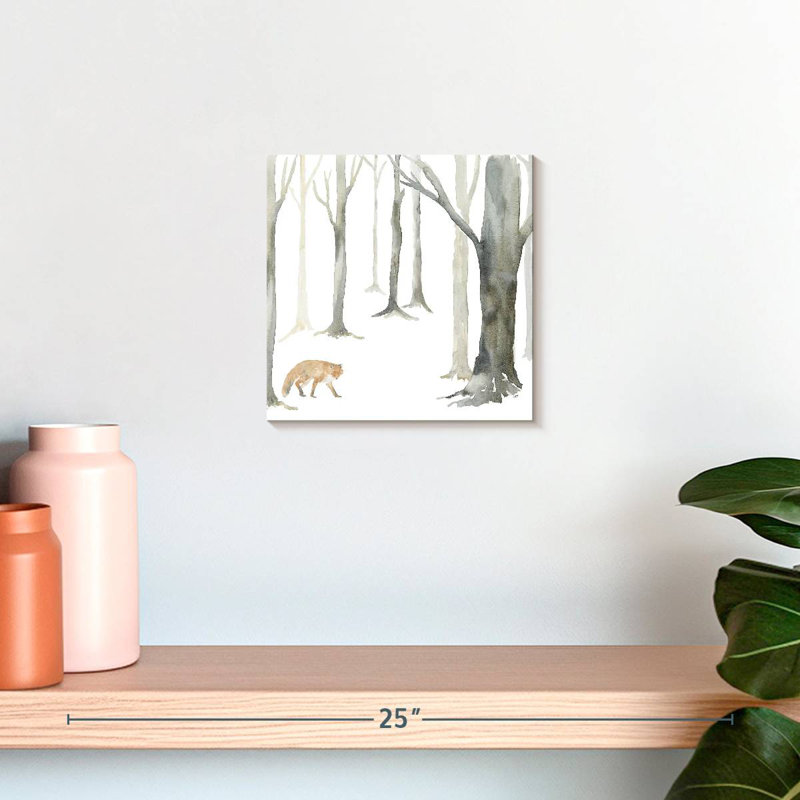 Alvord Winter Forest Fox, H 10 po x l 10 po