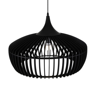 Luminaire suspendu en bois Selene